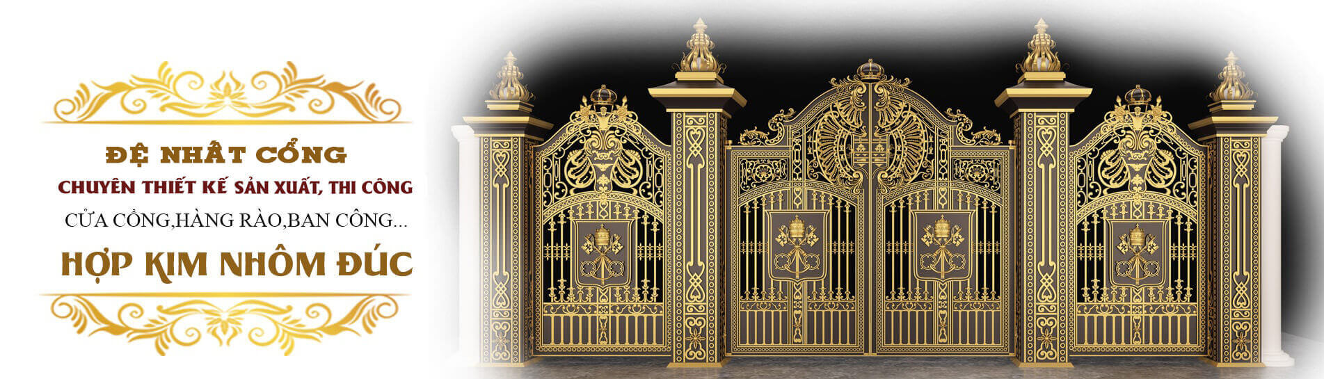 Banner nhôm đúc Đệ Nhất Cổng