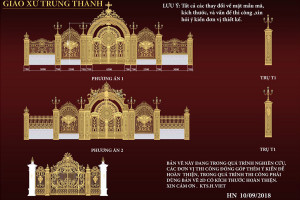 Cổng nhôm đúc mẫu C-188